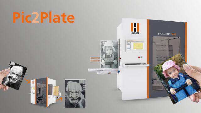 Software Pic2Plate per incisione a riflessione leggera per la macchina CNC verticale Evolution 7405
