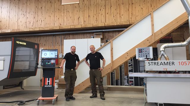 Holzher reference customer joinery Keuper with CNC Evolution and 5-axis Pro-Master, edge banding machine Streamer and panel saw Sector Holzher reference customer joinery Keuper with CNC Evolution and 5-axis Pro-Master, edge banding machine Streamer and panel saw Sector