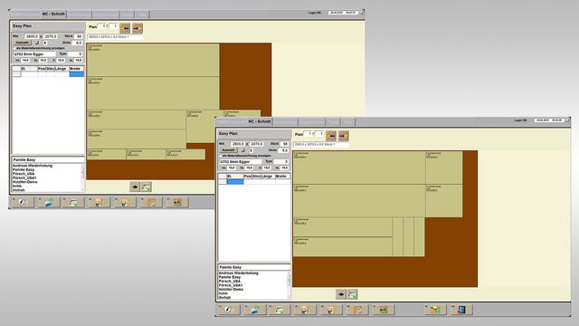 Il software di ottimizzazione EASY-PLAN installato di serie