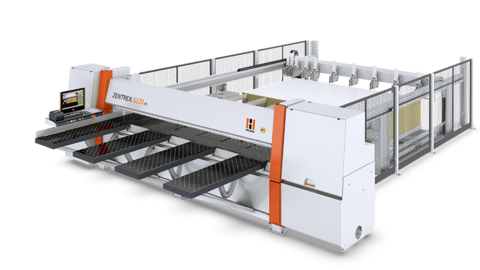 La HOLZ-HER ZENTREX 6220 lift Holzher ZENTREX lift: Soluzione completa con piano di sollevamento per la produzione in serie di alta capacità