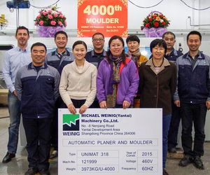 WEINIG Yantai: ya suman 4000 las moldureras fabricadas