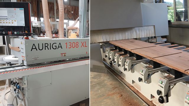 Referencias Riedinger de Bühl está muy satisfecho con la máquina de cantos y la máquina CNC