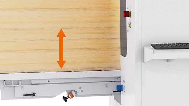 Complete processing on all 4 sides with lengths up to 1,500 mm