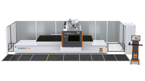 Gantry CNC für perfekte Nesting-Bearbeitung - die neue DYNESTIC 7532 sorgt für hohe Fertigungskapazität und präzise gefertigte Werkstücke Nesting Technologie auf höchstem Niveau - die neue Gantry-CNC-Maschine von HOLZ-HER