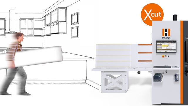 xcut package for optimum strip processing on HOLZ-HER’s Evolution CNC