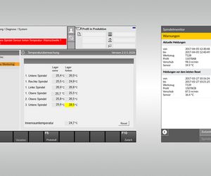 Warnmeldung in der WEINIG Service App und in PowerCom