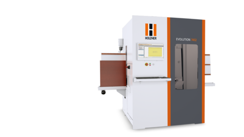 The HOLZHER EVOLUTION 7402 EVOLUTION 7402, the vertical drilling and cutting center from HOLZ-HER
