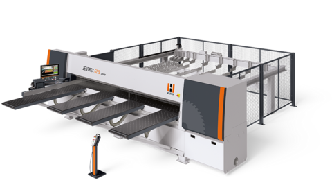 The horizontal pressure beam saw ZENTREX 6215 power is the high-performance cutting solution for high throughput
