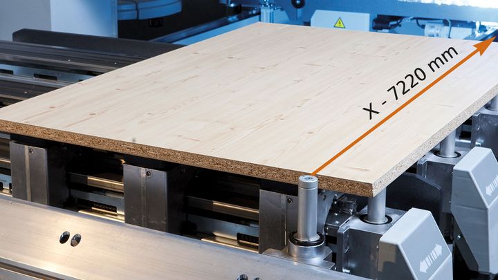 Variable machining dimensions in X direction