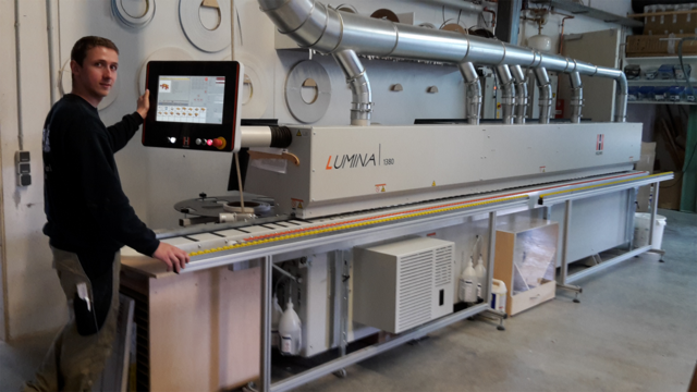 Reference custumor Pfefferle is delighted by the new edgebander LUMINA 1380