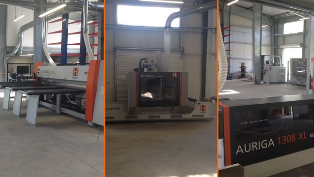 HOLZ-HER reference customer in the Caribbean with edgebander, panel saw and CNC machining center