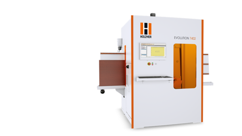 La EVOLUTION 7402 de HOLZHER El centro de perforación y fresado vertical EVOLUTION 7402 de HOLZ-HER